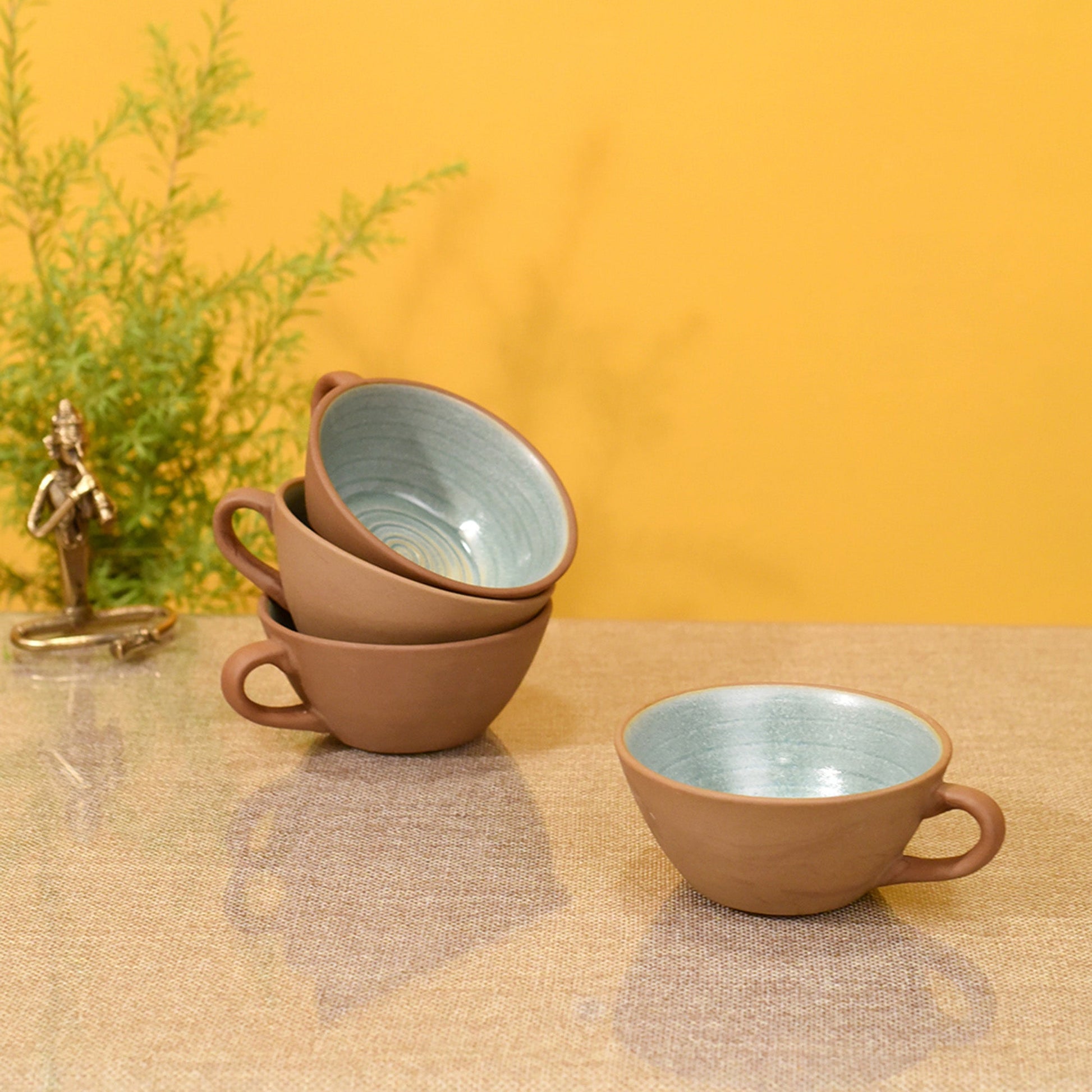Brown - Desert Sand Coffee Mugs Set of 4