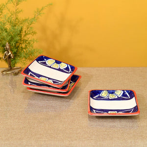 Blue - Flowers of Ecstasy Serving Plates (SO4)