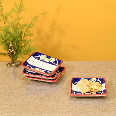 Blue - Flowers of Ecstasy Serving Plates (SO4)