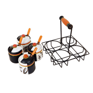 Achari Begum Barni Set (Set of 4) (7x7x7.5)