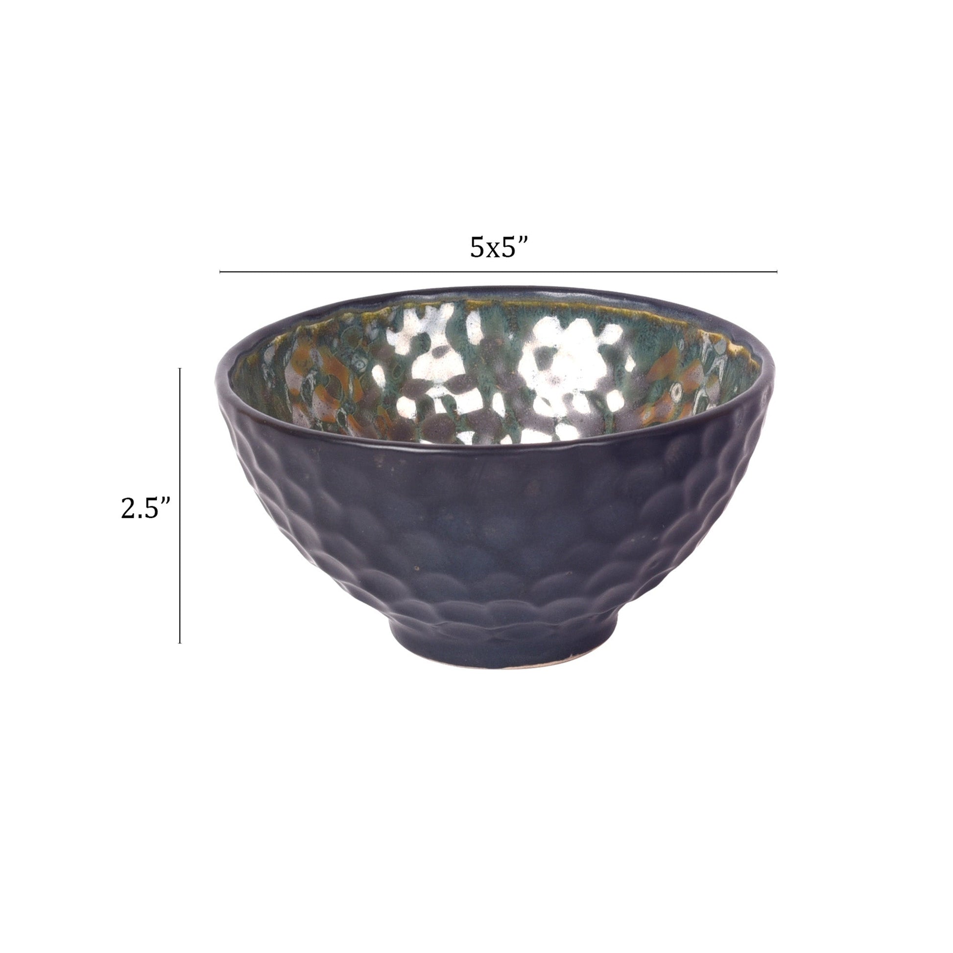 Black - Crater Snacking Bowls Set of 2