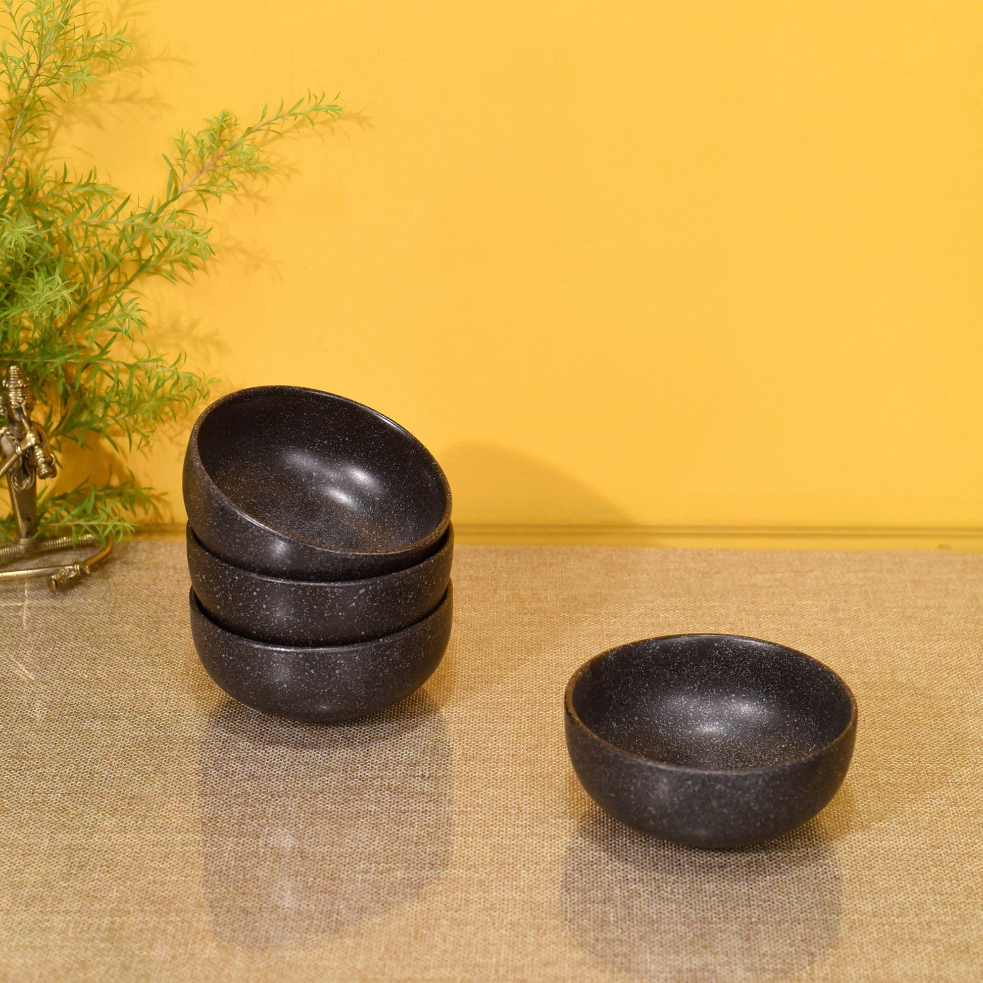 Black - Starry Night Veg Bowls Set of 4