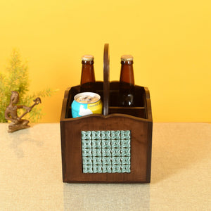 Brown - Handcrafted Jade Bottle and Tools Holder