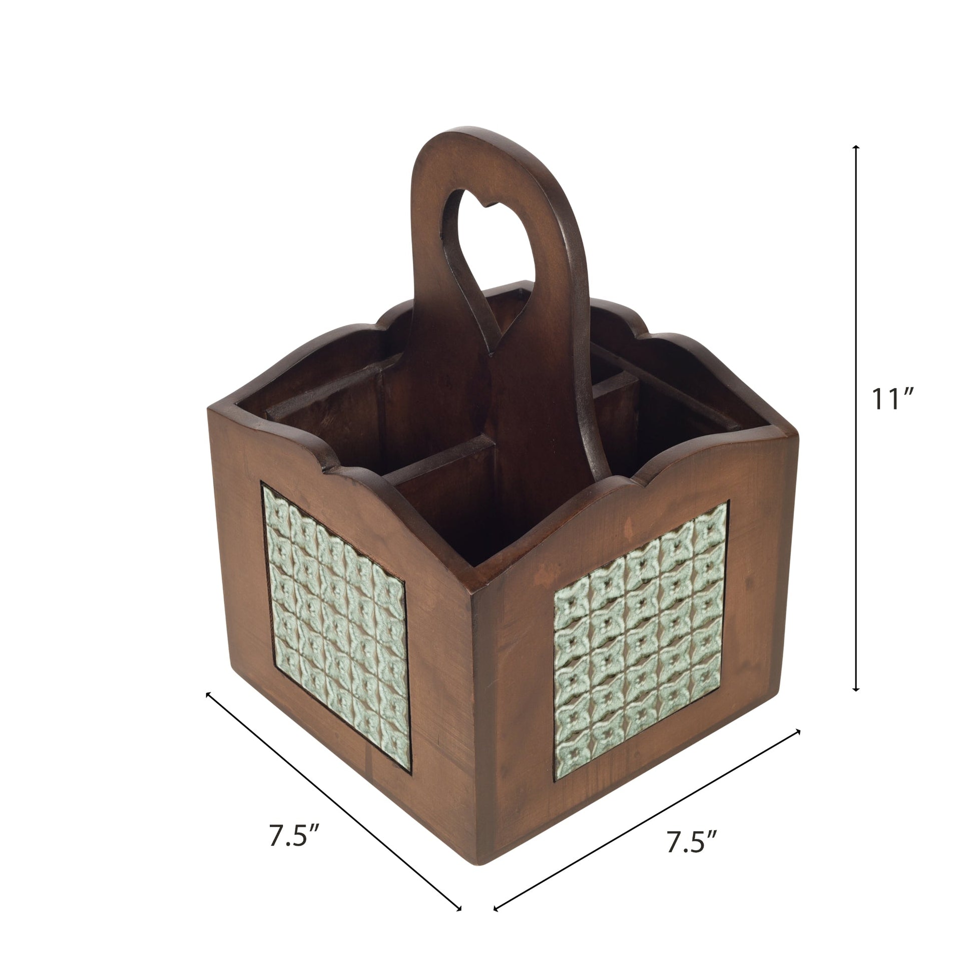 Brown - Handcrafted Jade Bottle and Tools Holder
