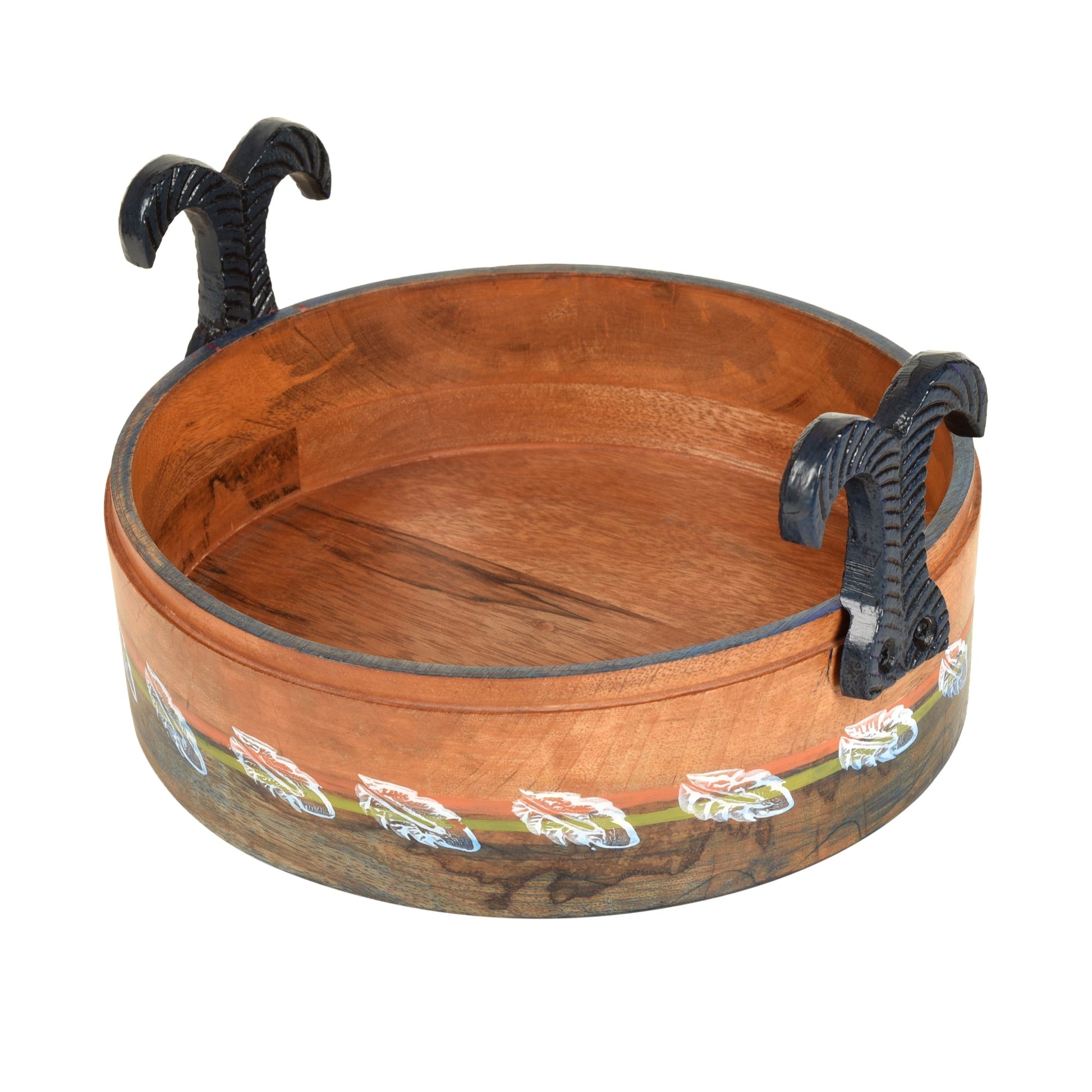 Brown - Autumn Leaf Multi-Purpose Stand in Round Shape