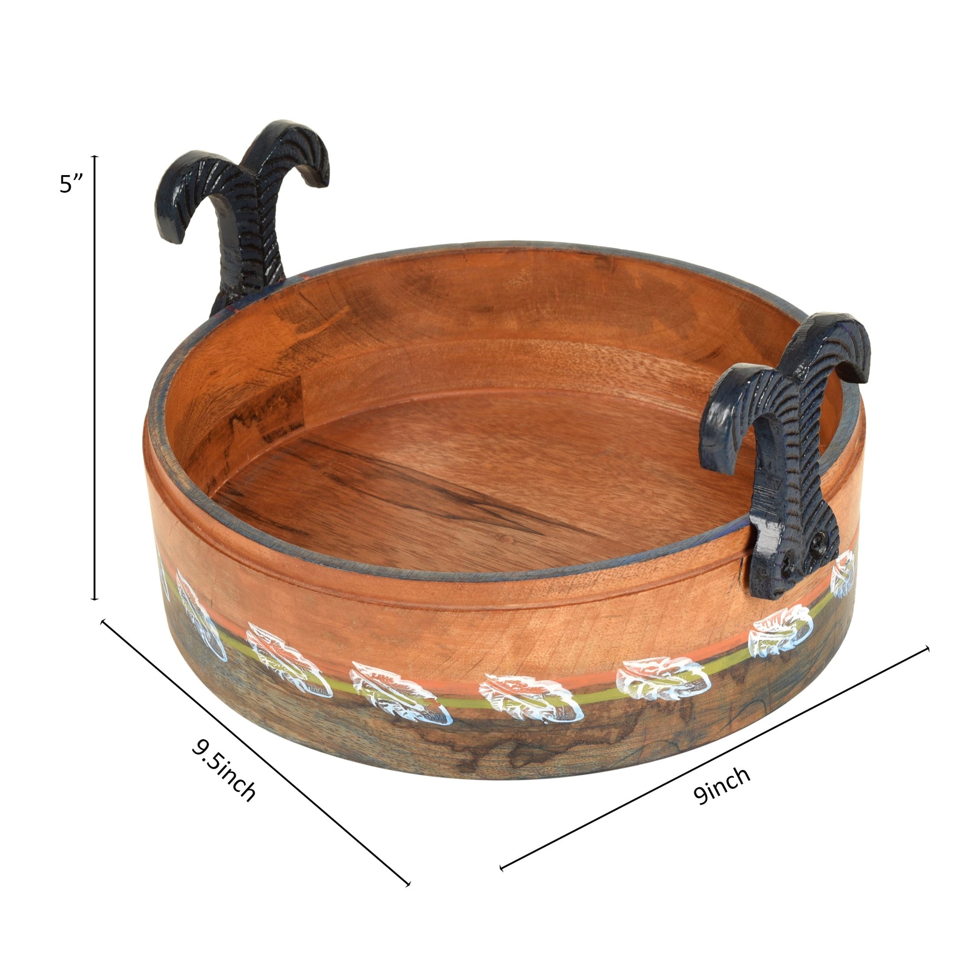 Brown - Autumn Leaf Multi-Purpose Stand in Round Shape