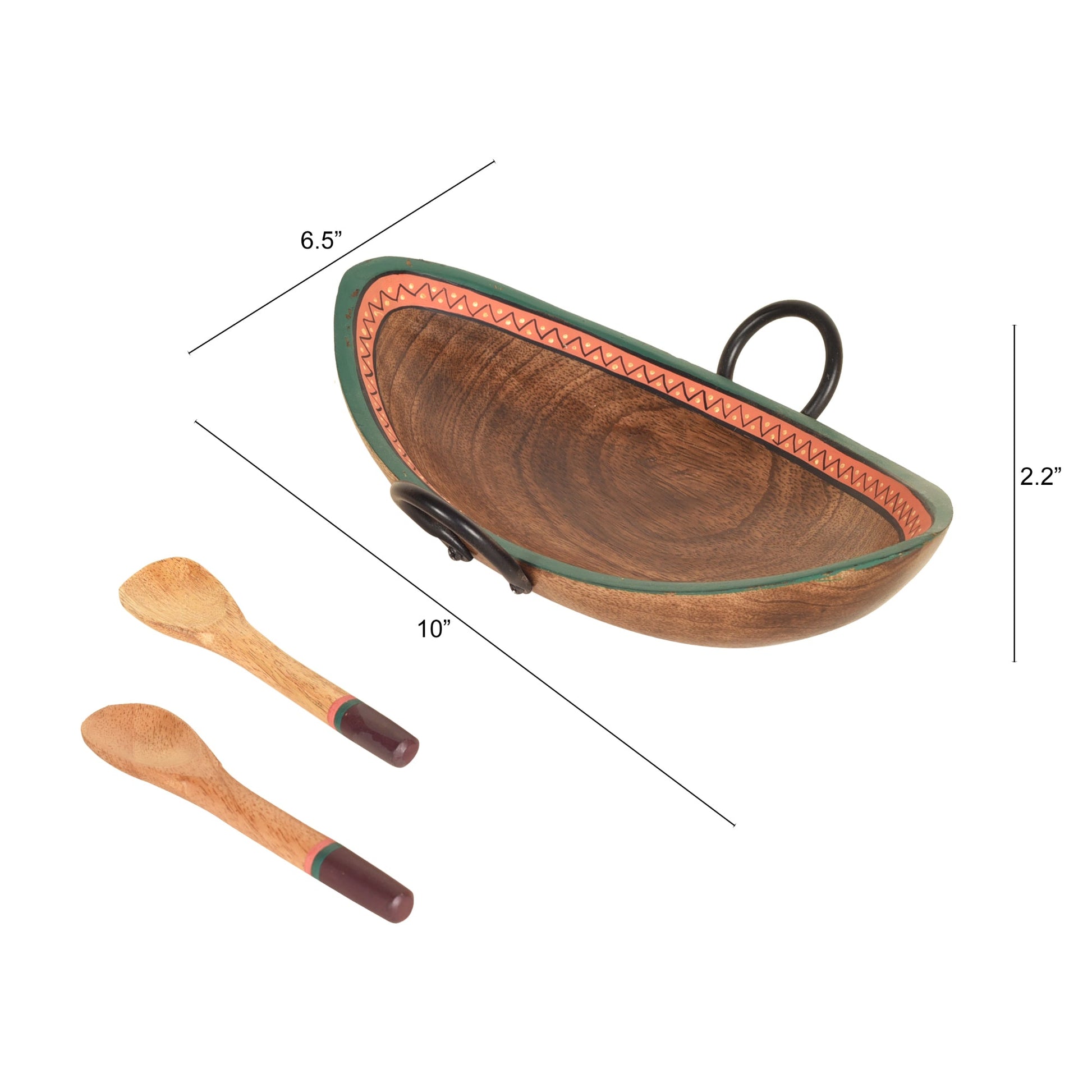 Brown - Leaf Of Nature' Serving Platter In Rosewood