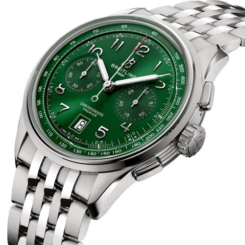 Breitling Premier B01 Chronograph Green Dial Men 42mm