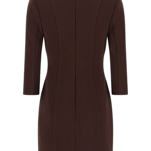 Elisabetta Franchi Logo Dress With Elastic Bands