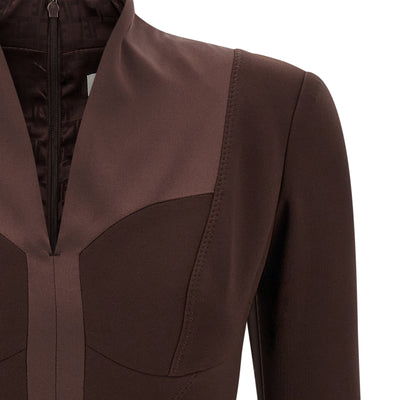 Elisabetta Franchi Logo Dress With Elastic Bands