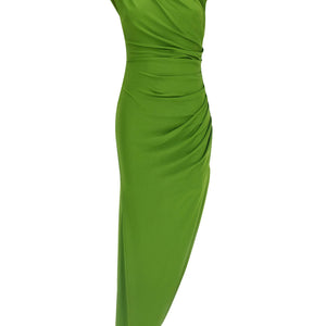 Elisabetta Franchi Jewel Shoulder Dress