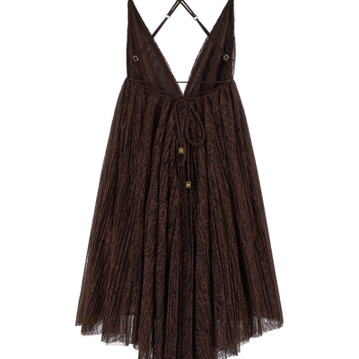 Elisabetta Franchi Lace Mini Dress