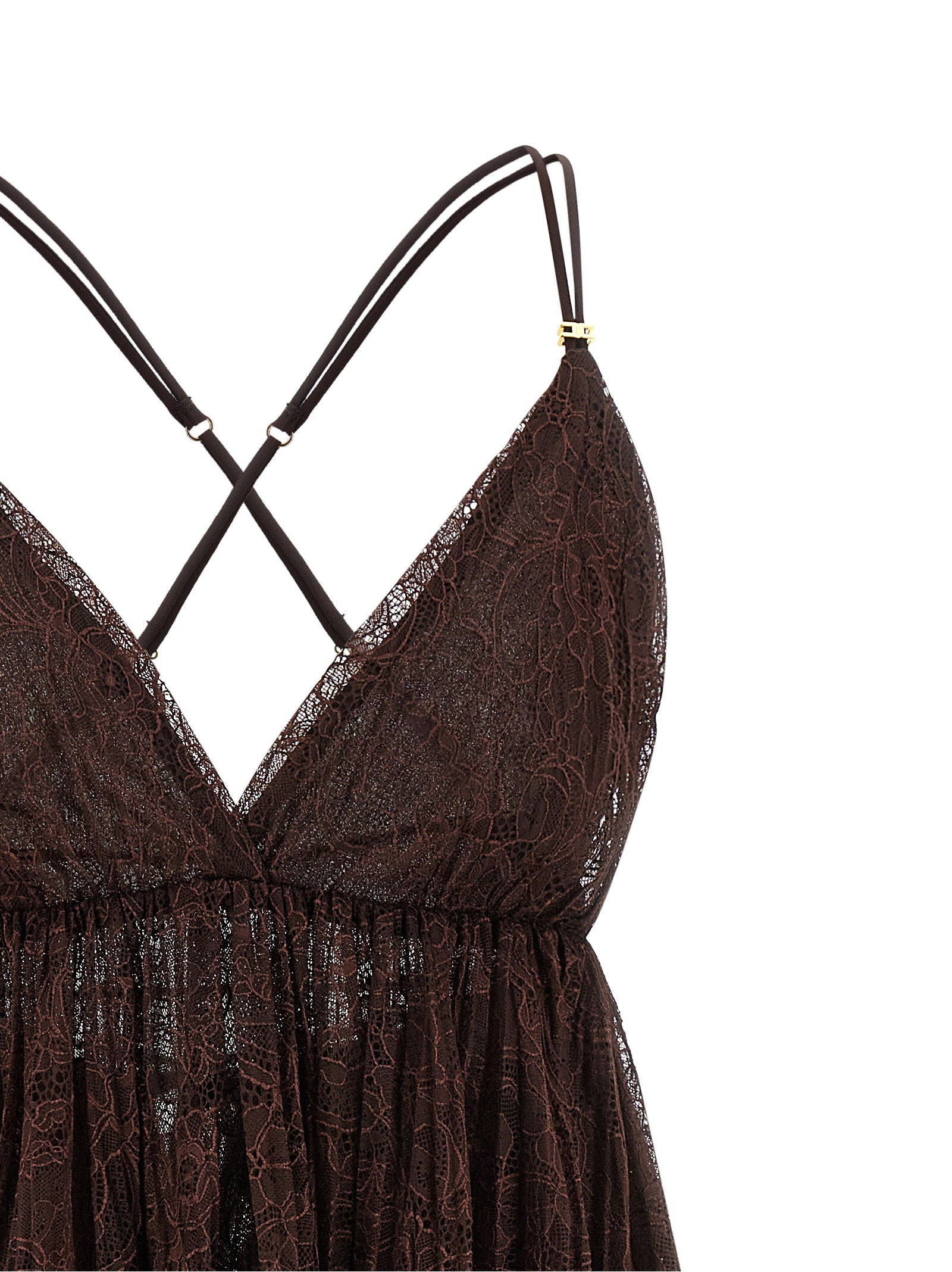 Elisabetta Franchi Lace Mini Dress