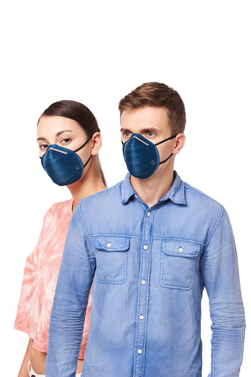 Ultra-light Contoured Fit Mask (Pack of 3) - Blk-A Grey-D Blue