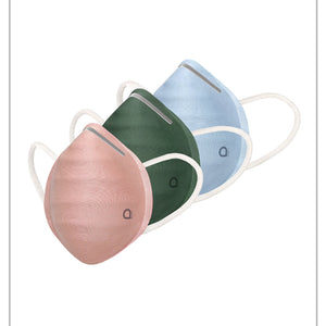 Ultra-light Contoured Fit Mask (Pack of 3) - Chlk Rose-Thyme-I Topaz