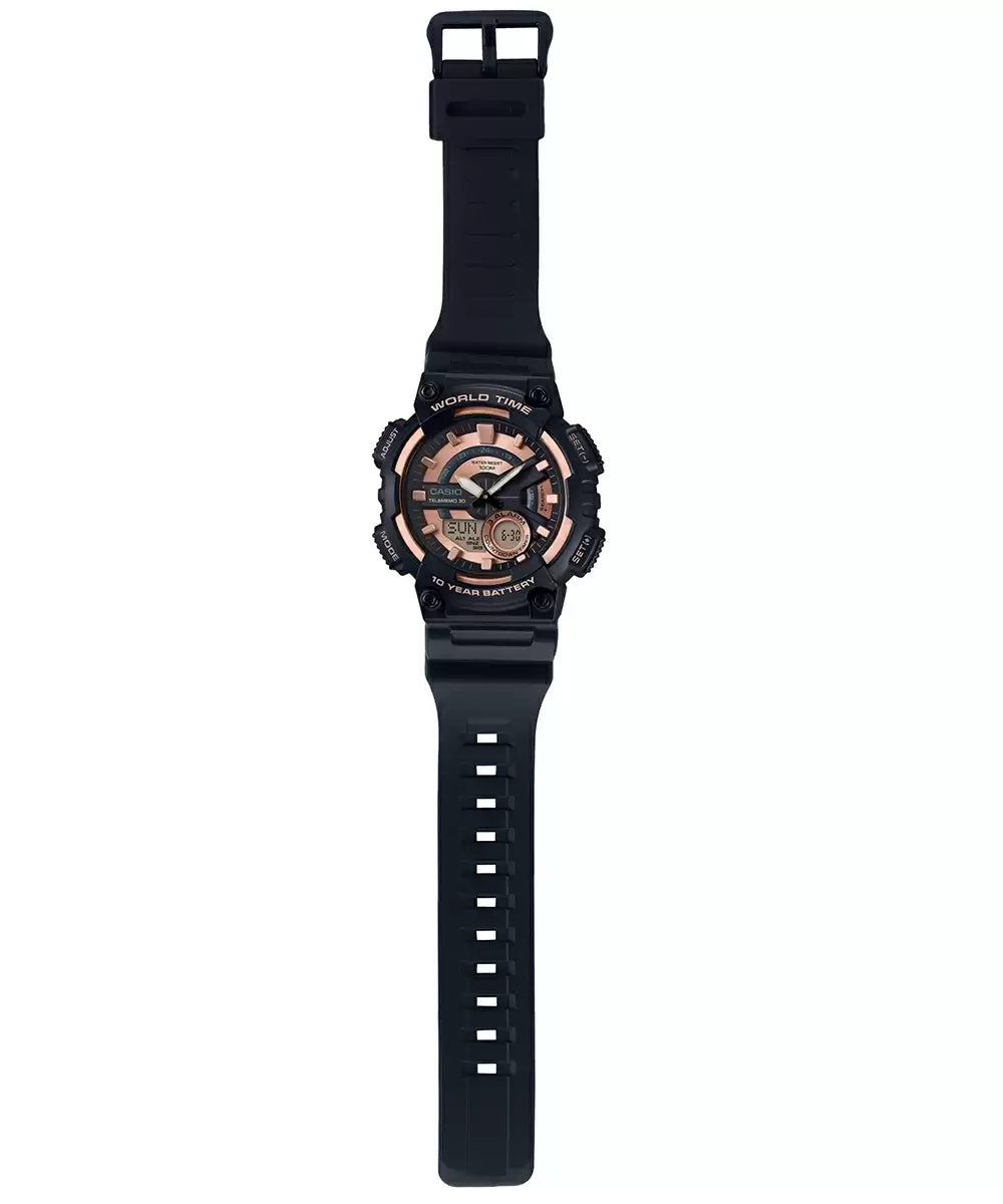 Casio Youth Rose Gold Dial Men 46.6mm