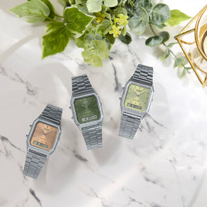 Casio Vintage Green Dial Unisex 29.8mm AD278 AQ-230A-3AMQY