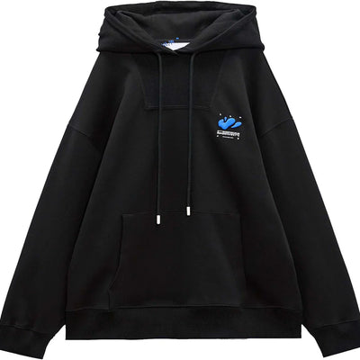 ADER error x Zara Embroidered Sweatshirt Black