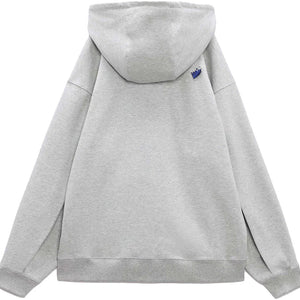 ADER error x Zara Embroidered Sweatshirt Grey Marl