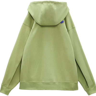 ADER error x Zara Embroidered Sweatshirt Light Green