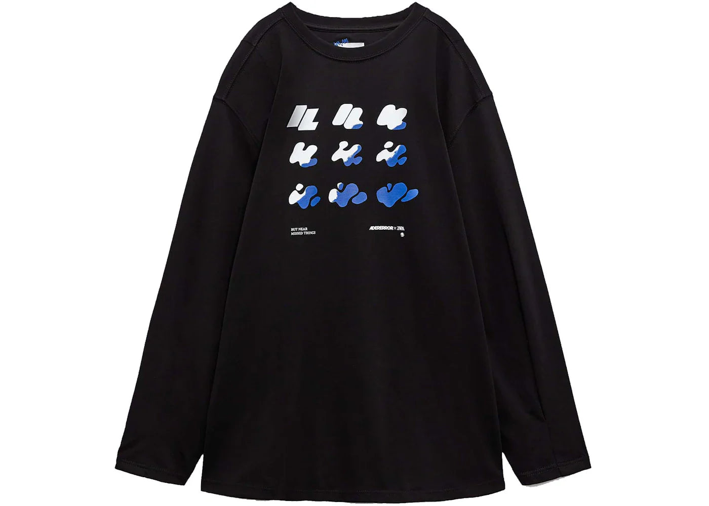 ADER error x Zara Graphic LS T-shirt Black