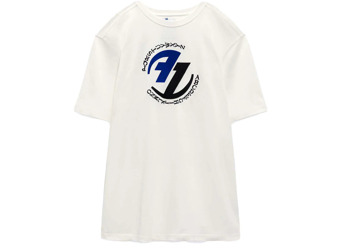 ADER error x Zara Graphic T-shirt Oyster White
