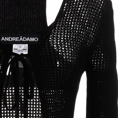 AndreĀdamo Openwork Long Cardigan