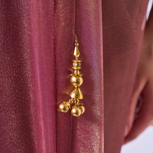 Solid Tissue Saree with Hanging With Blouse Piece