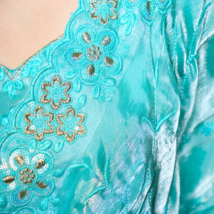 Embellished Beads and Stone Organza Saree With Blouse Piece