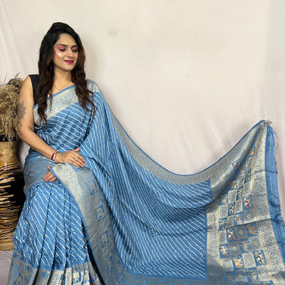 Modal Silk Leheriya Print Saree