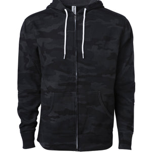 Unisex Lightweight Fitted Zip Hooded Sweatshirt