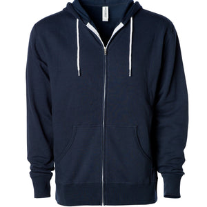 Unisex Lightweight Fitted Zip Hooded Sweatshirt