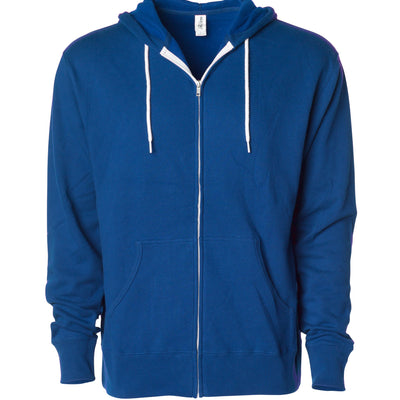 Unisex Lightweight Fitted Zip Hooded Sweatshirt