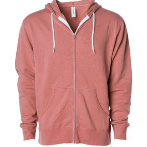 Unisex Lightweight Fitted Zip Hooded Sweatshirt