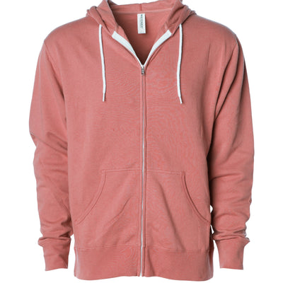 Unisex Lightweight Fitted Zip Hooded Sweatshirt