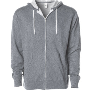 Unisex Lightweight Fitted Zip Hooded Sweatshirt