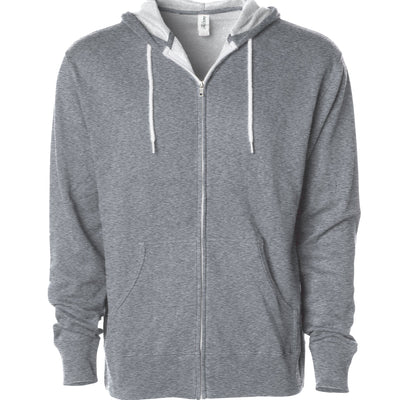 Unisex Lightweight Fitted Zip Hooded Sweatshirt
