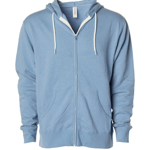 Unisex Lightweight Fitted Zip Hooded Sweatshirt