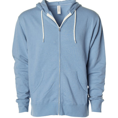 Unisex Lightweight Fitted Zip Hooded Sweatshirt