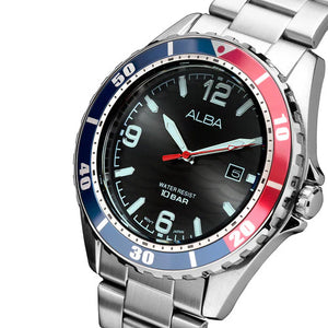 Alba Active Black Dial Men 44mm AG8N45X1