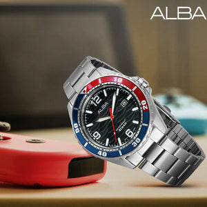 Alba Active Black Dial Men 44mm AG8N45X1