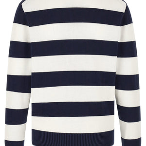 Lacoste Striped Pulover With Polo Collar