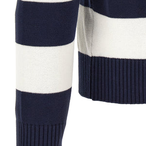 Lacoste Striped Pulover With Polo Collar