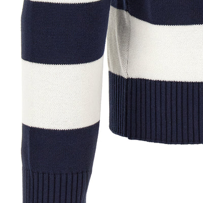 Lacoste Striped Pulover With Polo Collar