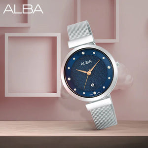 Alba Fashion Blue Dial Women 32mm AH7CA3X1
