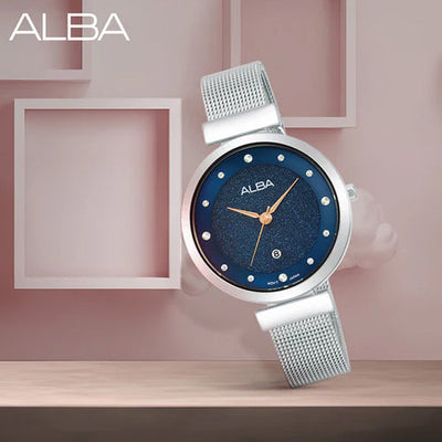 Alba Fashion Blue Dial Women 32mm AH7CA3X1