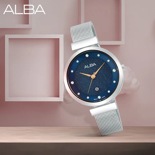 Alba Fashion Blue Dial Women 32mm AH7CA3X1