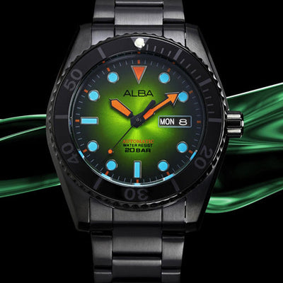 Alba Sports  Green Dial Men 43mm AL4285X1