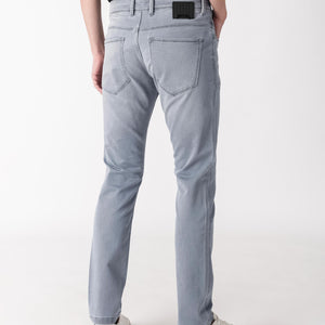 Rare Rabbit Men's Alphen Light Blue Light Wash Mid-Rise Slim Fit Jeans