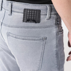 Rare Rabbit Men's Alphen Light Blue Light Wash Mid-Rise Slim Fit Jeans